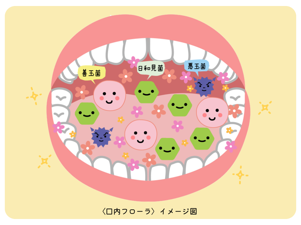 口内フローラのイメージ図